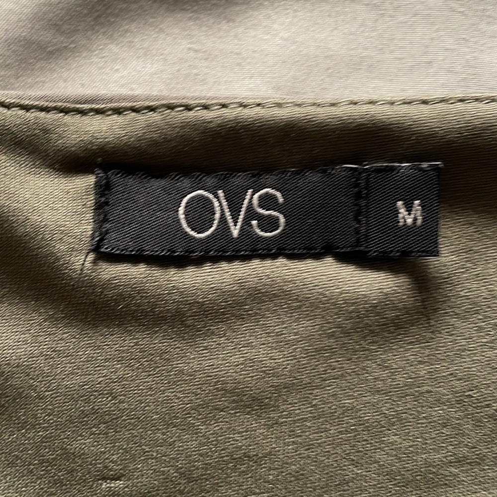 Olive green stretch dress, size medium - Picture 6 of 8